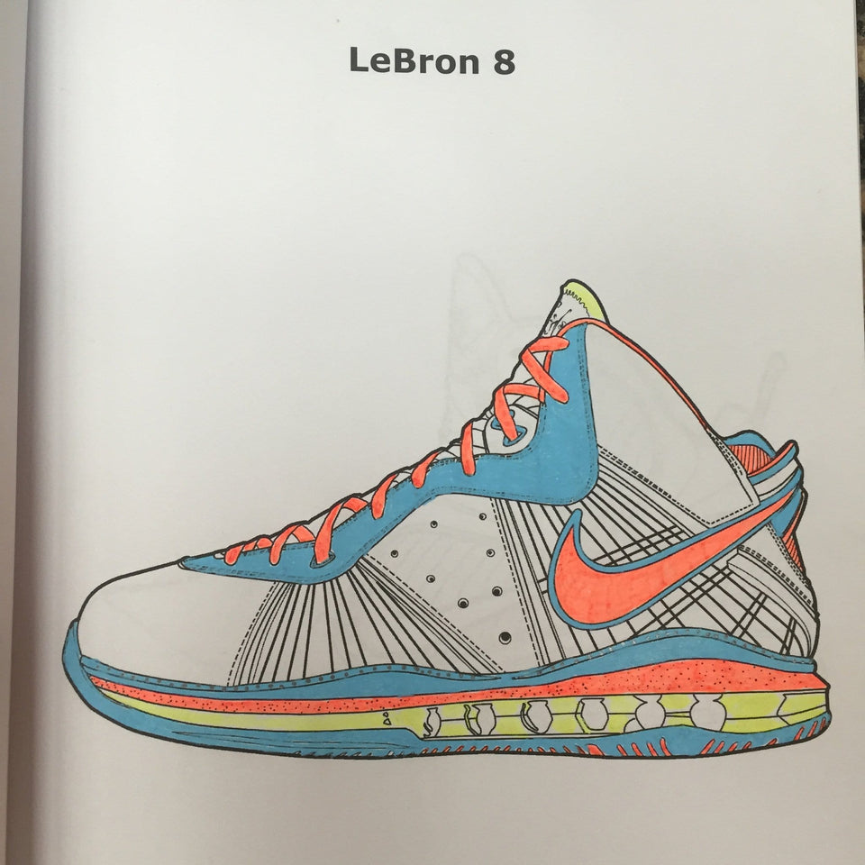 lebron james shoes coloring pages