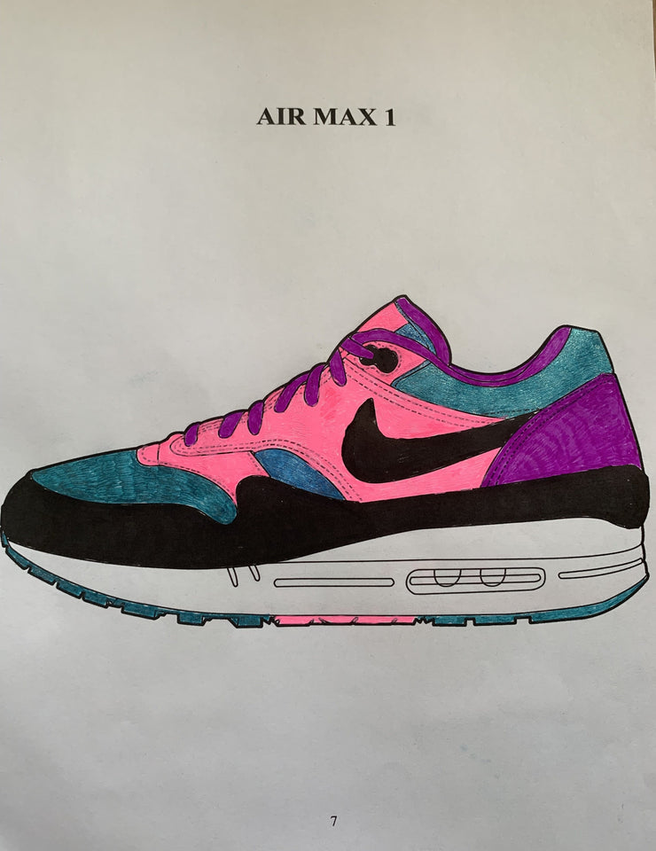 [Air Jordan coloring book] and [ Sneaker Head Coloring Book ...